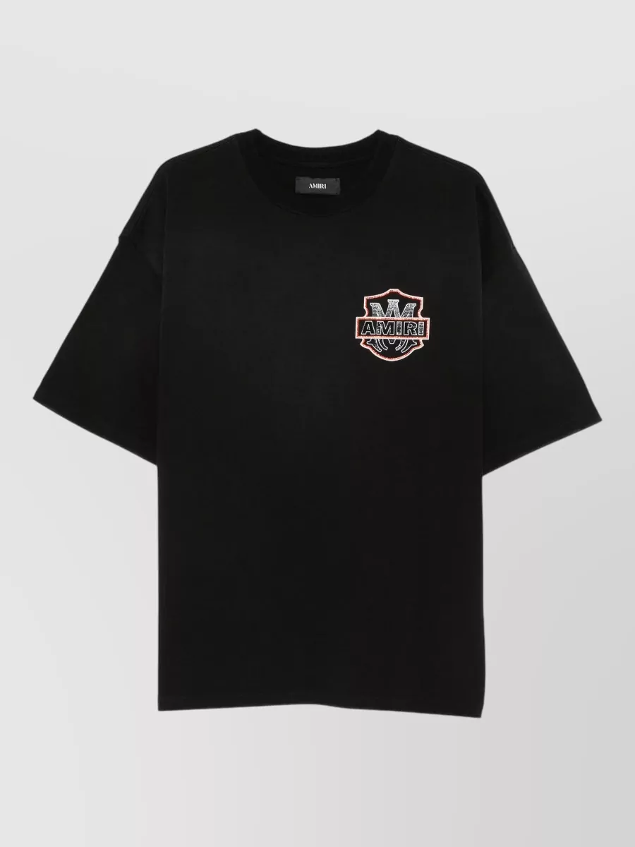 Amiri Crystal-embellished cotton t-shirt