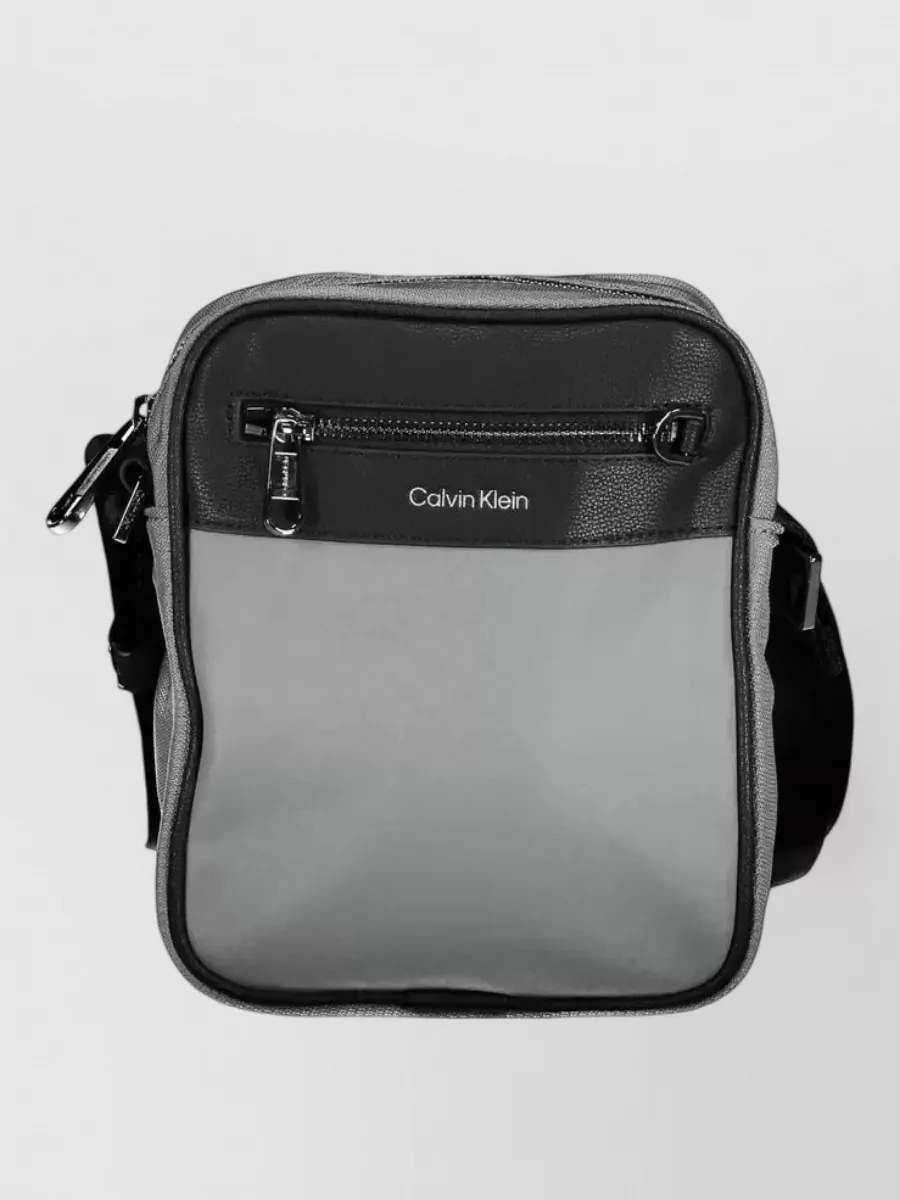 Calvin Klein two-tone crossbody bag