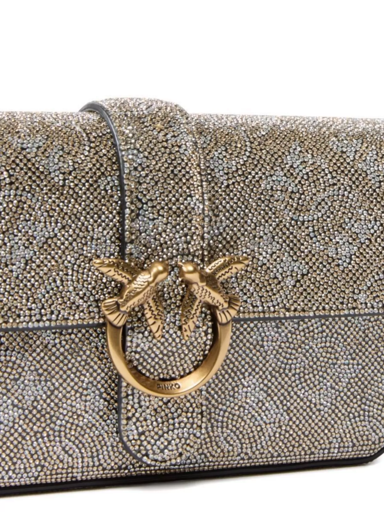 Pinko Love Bag Baby Leather Shoulder Bag
