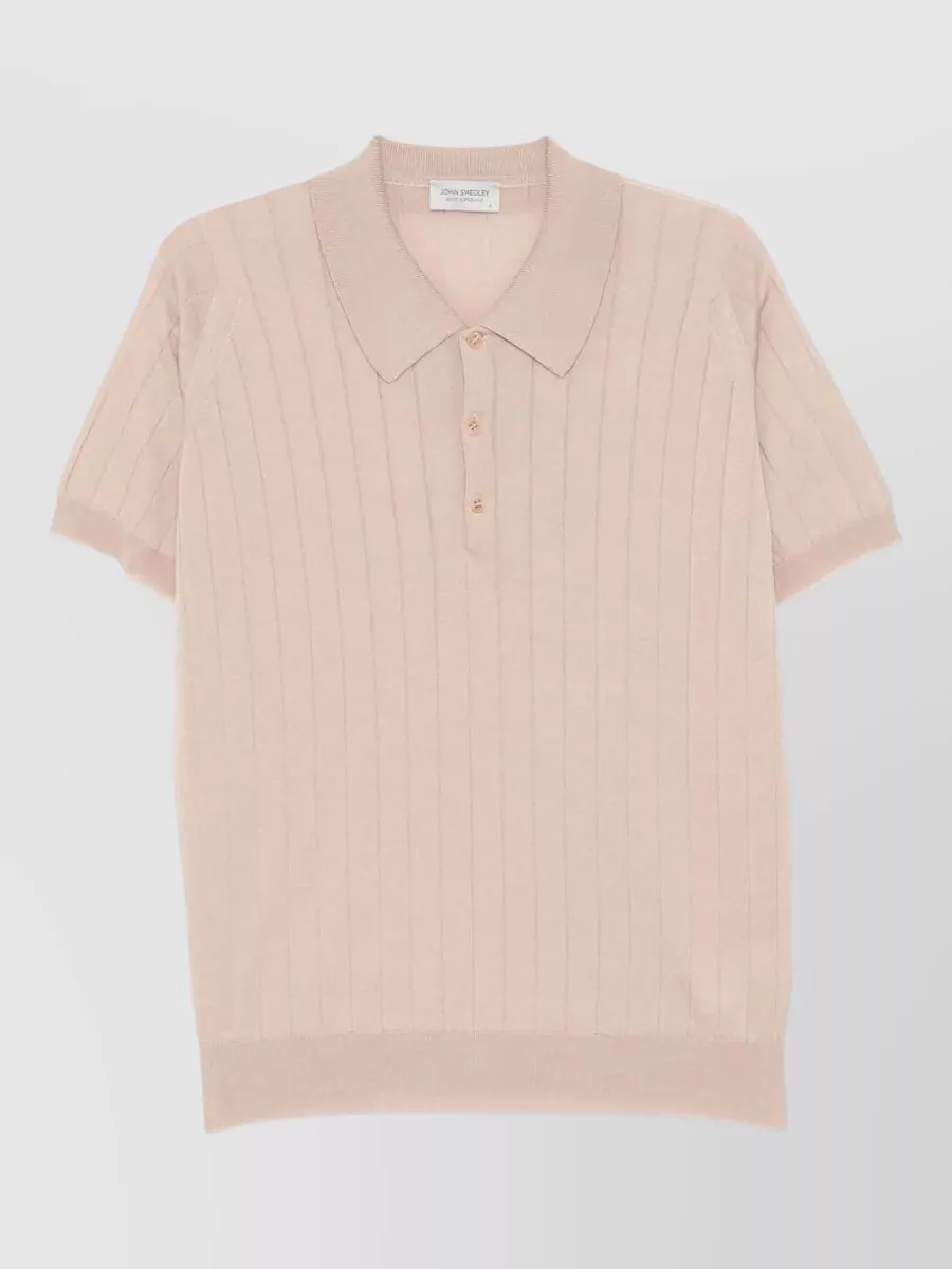 John Smedley fine-knit polo jumper
