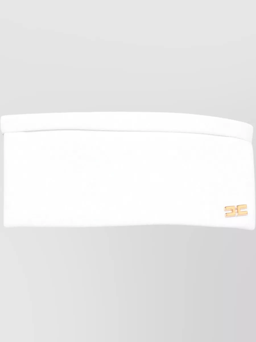 Elisabetta Franchi V-Neck Short-Sleeve Knee-Length Dress