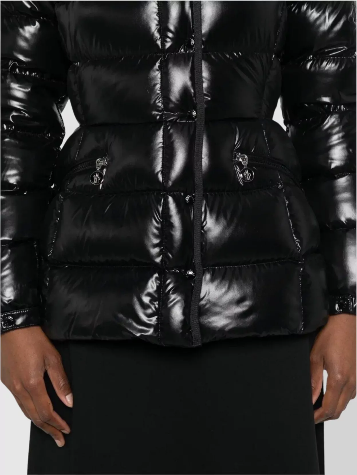Moncler Quilted Down Jacket With Adjustable Hood
