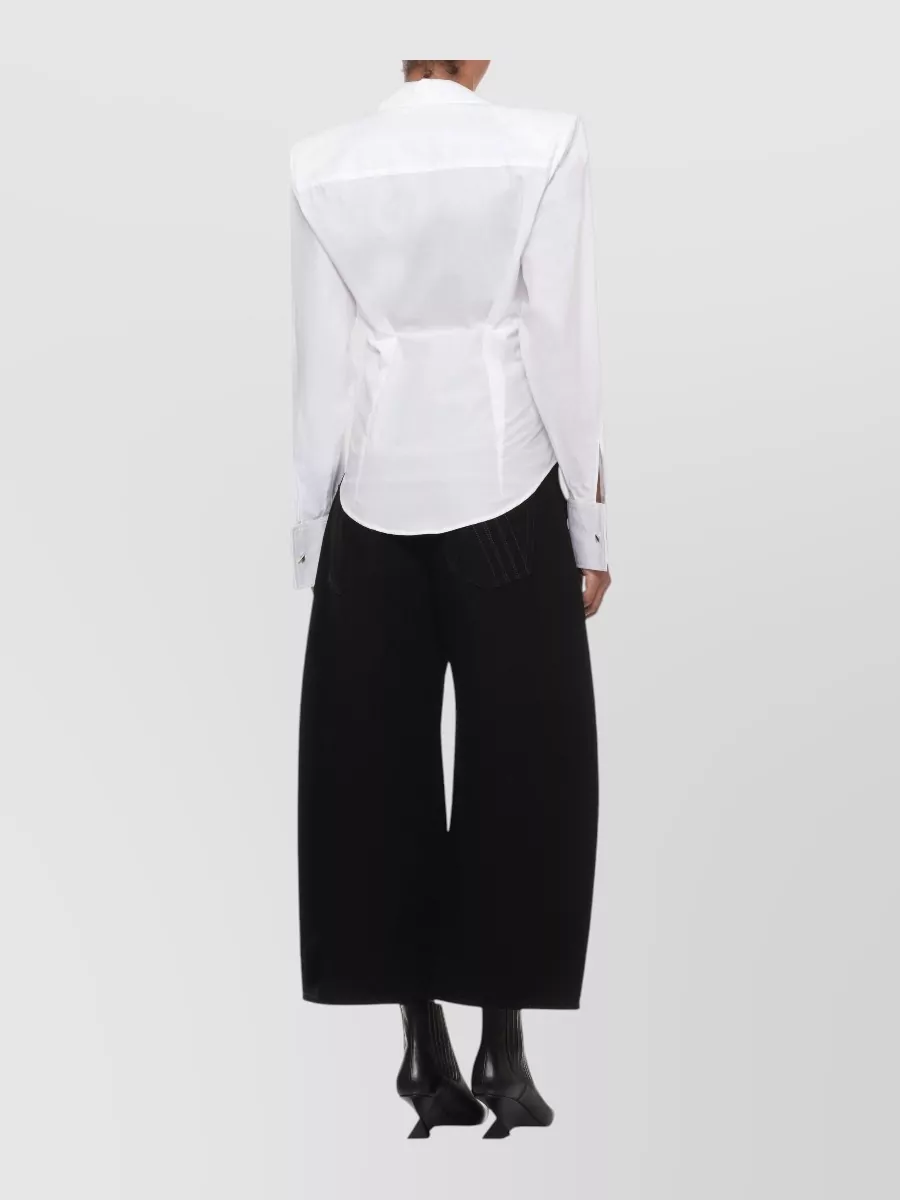 The Attico Cotton Long-Sleeve Shirt