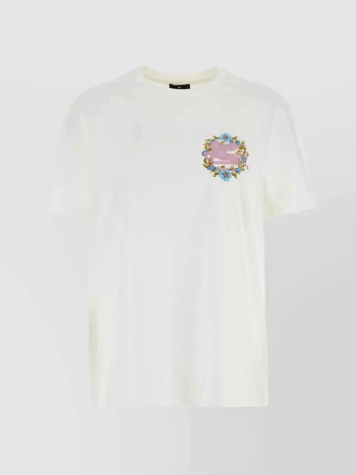 Shop Etro Embroidered Oversize Crew-neck T-shirt