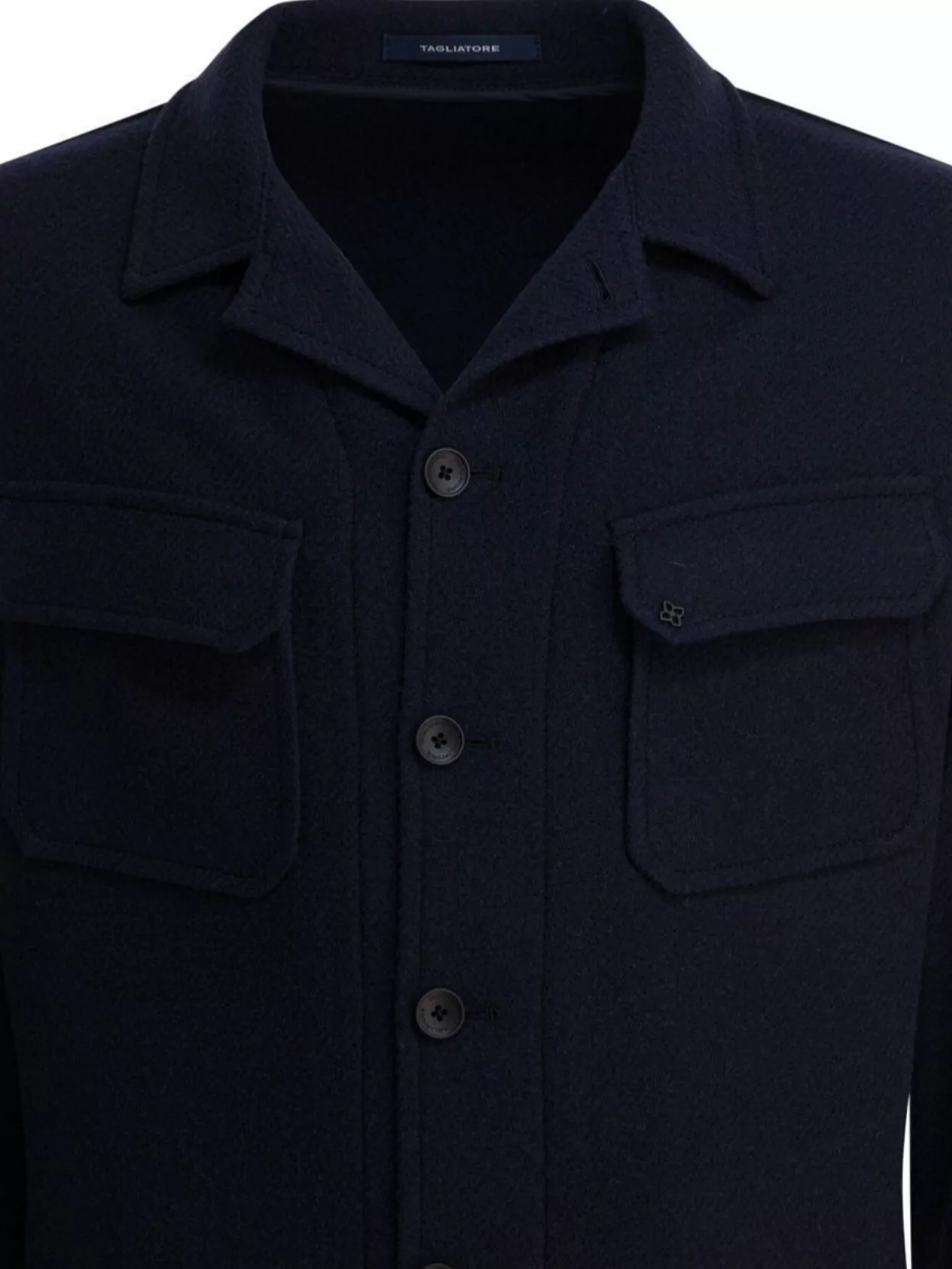 Tagliatore Chest And Side Pockets Collared Long Sleeves