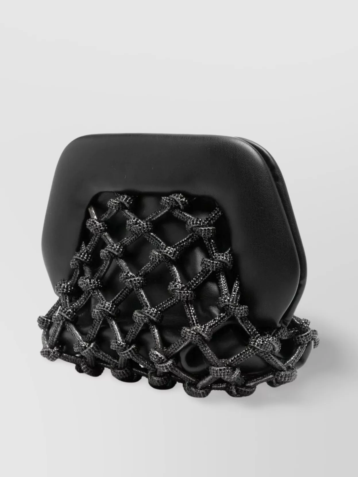 Themoirè Crystal Knots Strass Clutch Bag