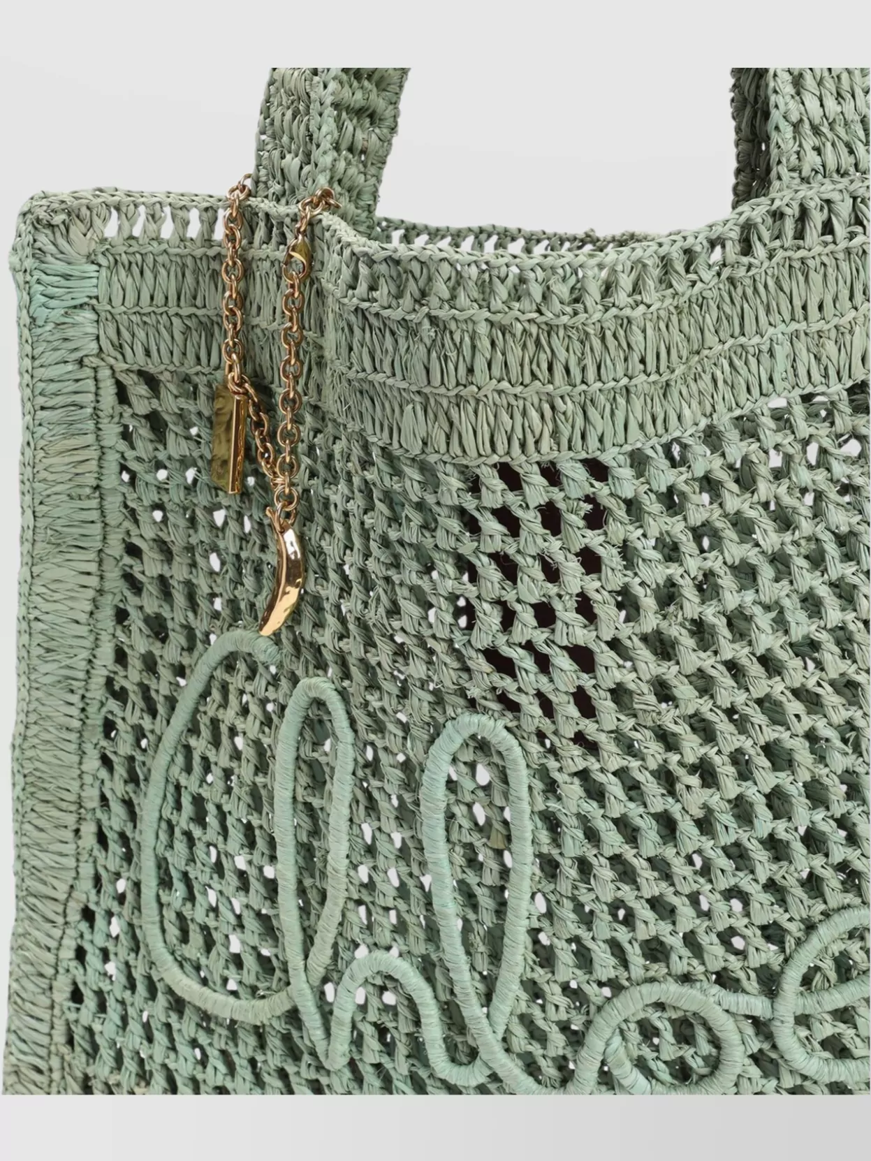 Shop Chloé Summer Banana Tote Bag With Woven Design