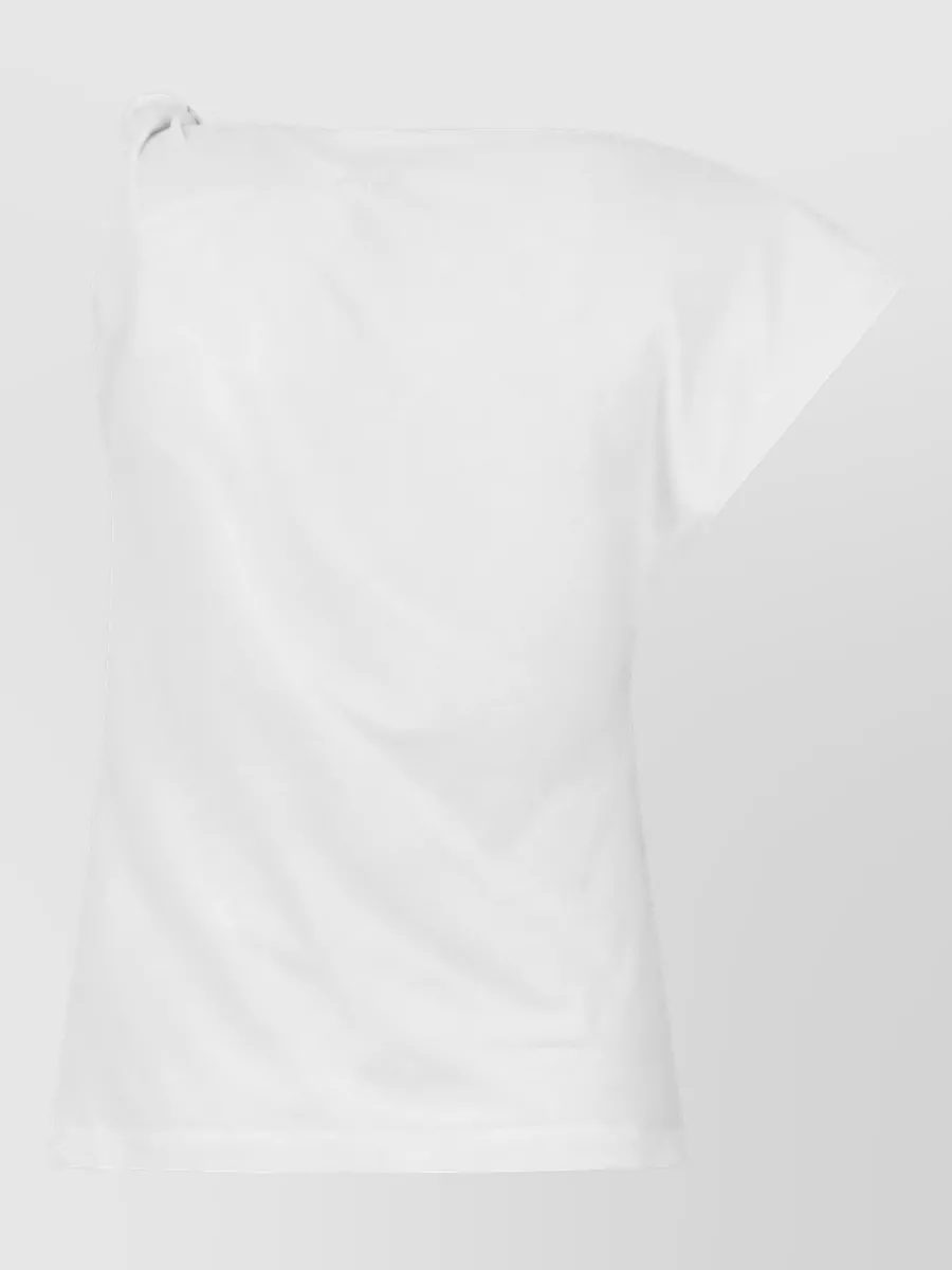 Pinko Asymmetric Cotton Short-Sleeve T-Shirt