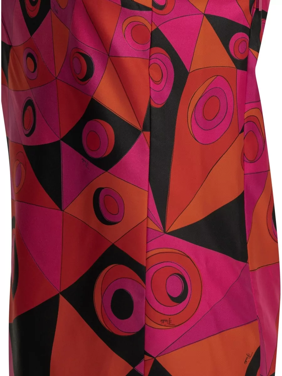 Pucci Silk Printed Knee-Length Dress