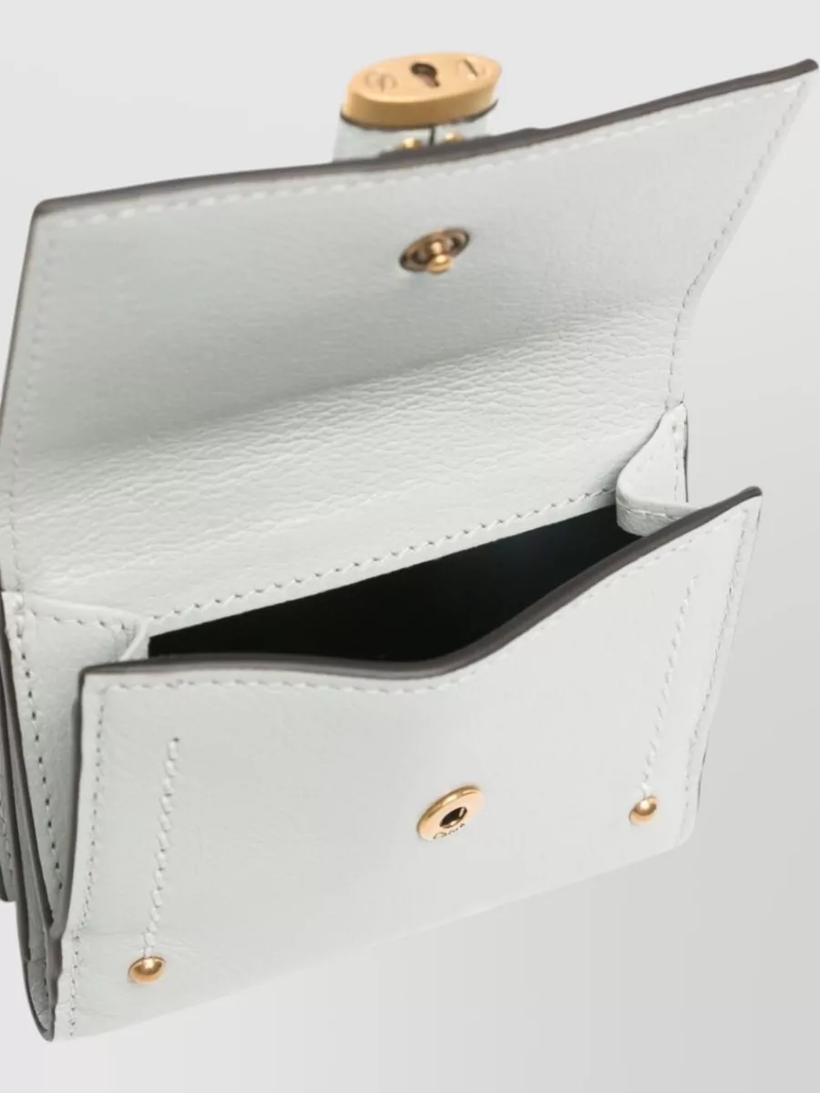 Chloé Paddington Leather Card Holder Foldover Design