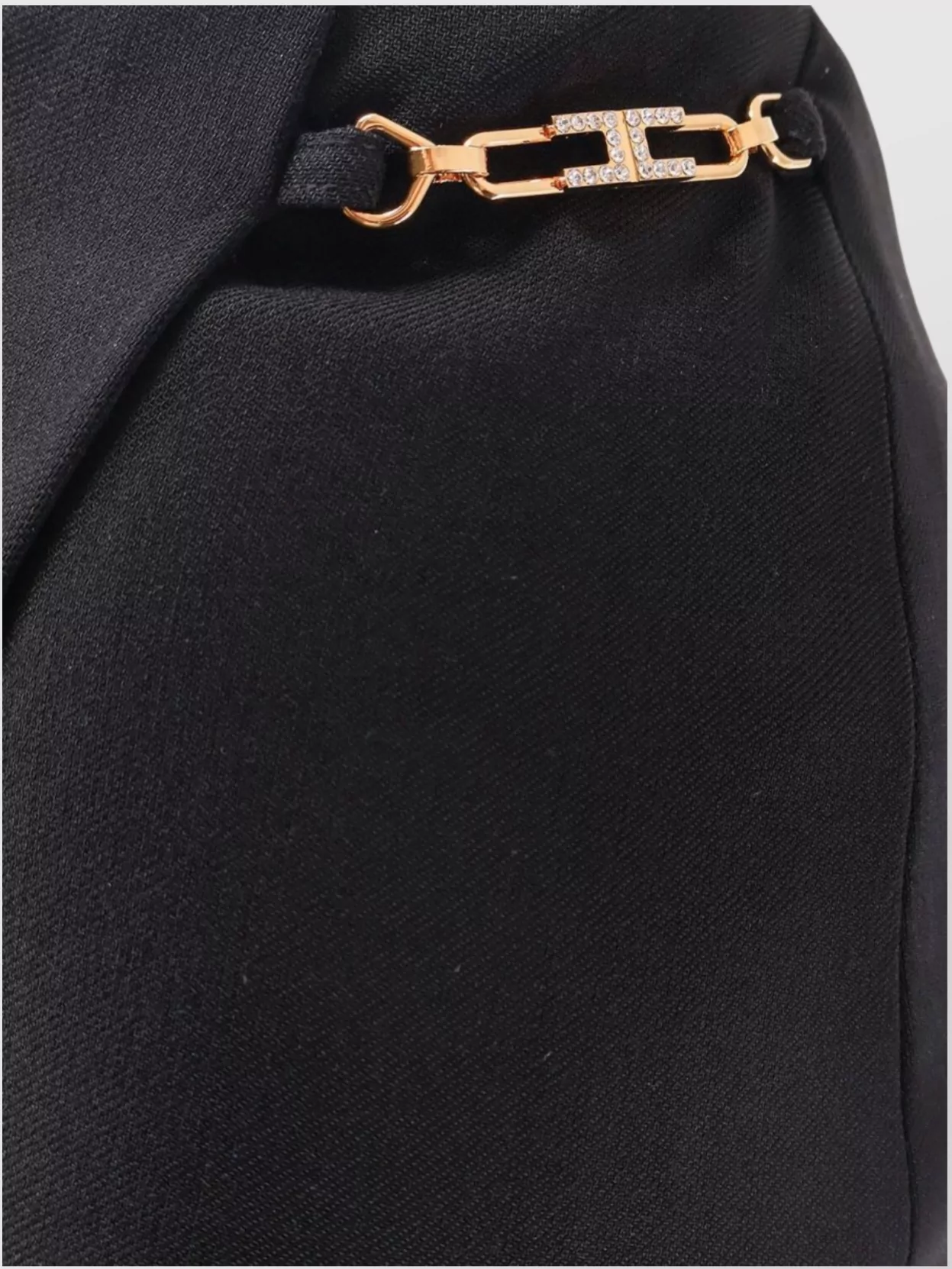Elisabetta Franchi Viscose And Wool Skirt With Asymmetrical Design