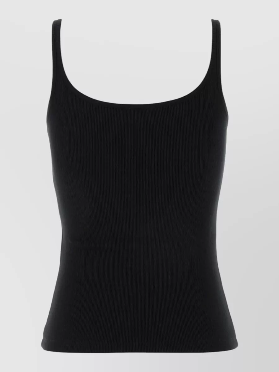 Off-White Stretch Cotton Tank Top