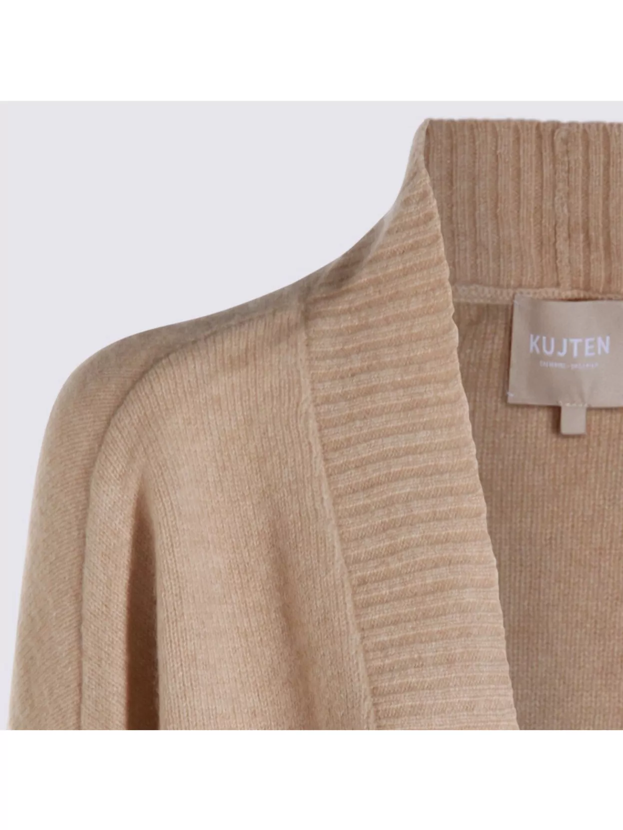 Kujten Longline Crewneck Knitwear Patch Pockets