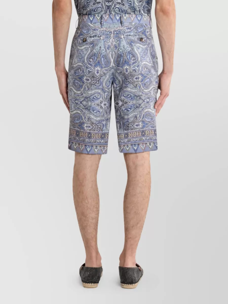 Etro Linen Tailored Shorts