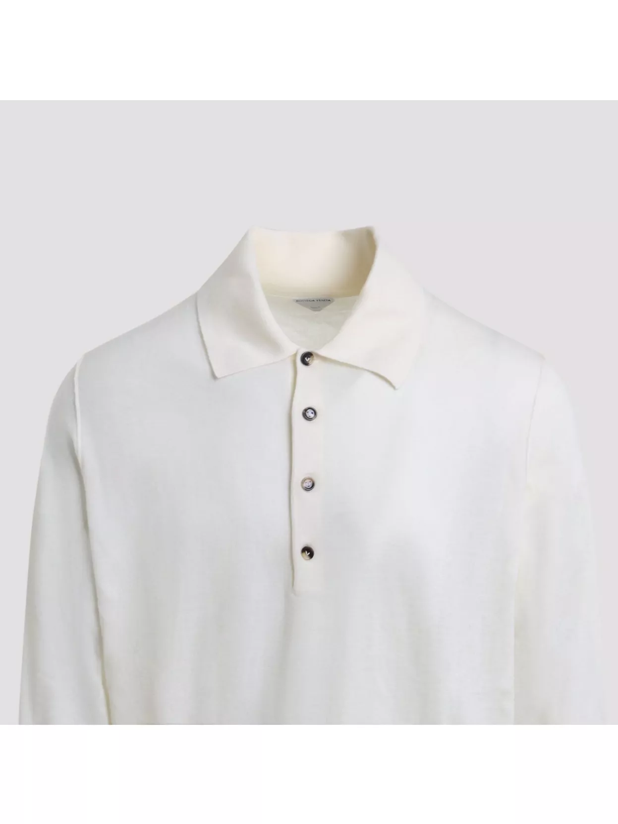Bottega Veneta Long Sleeves Cashmere Polo Collar Sweater