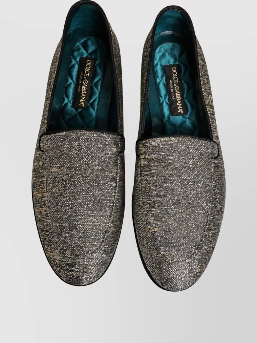 Dolce&Gabbana Glitter Leather Loafers