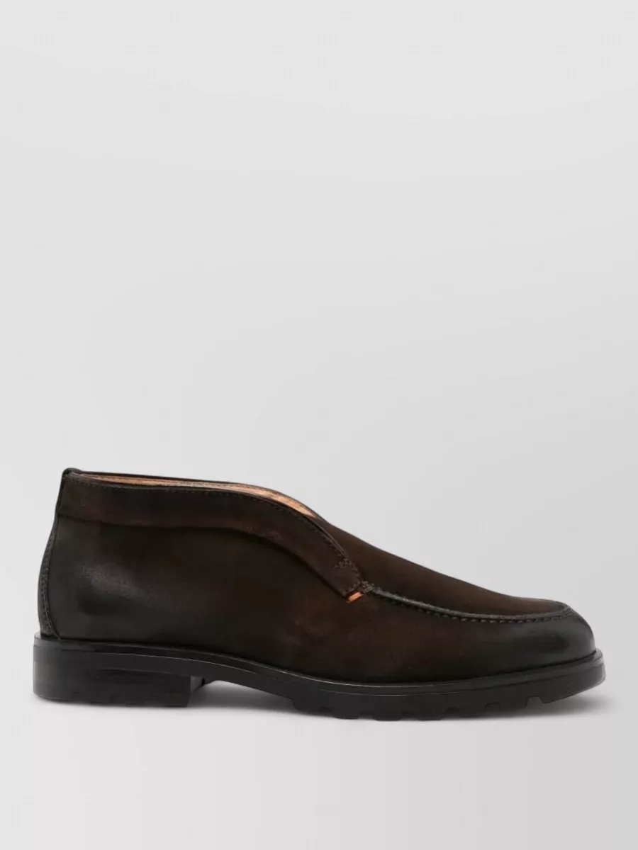 Santoni leather loafers