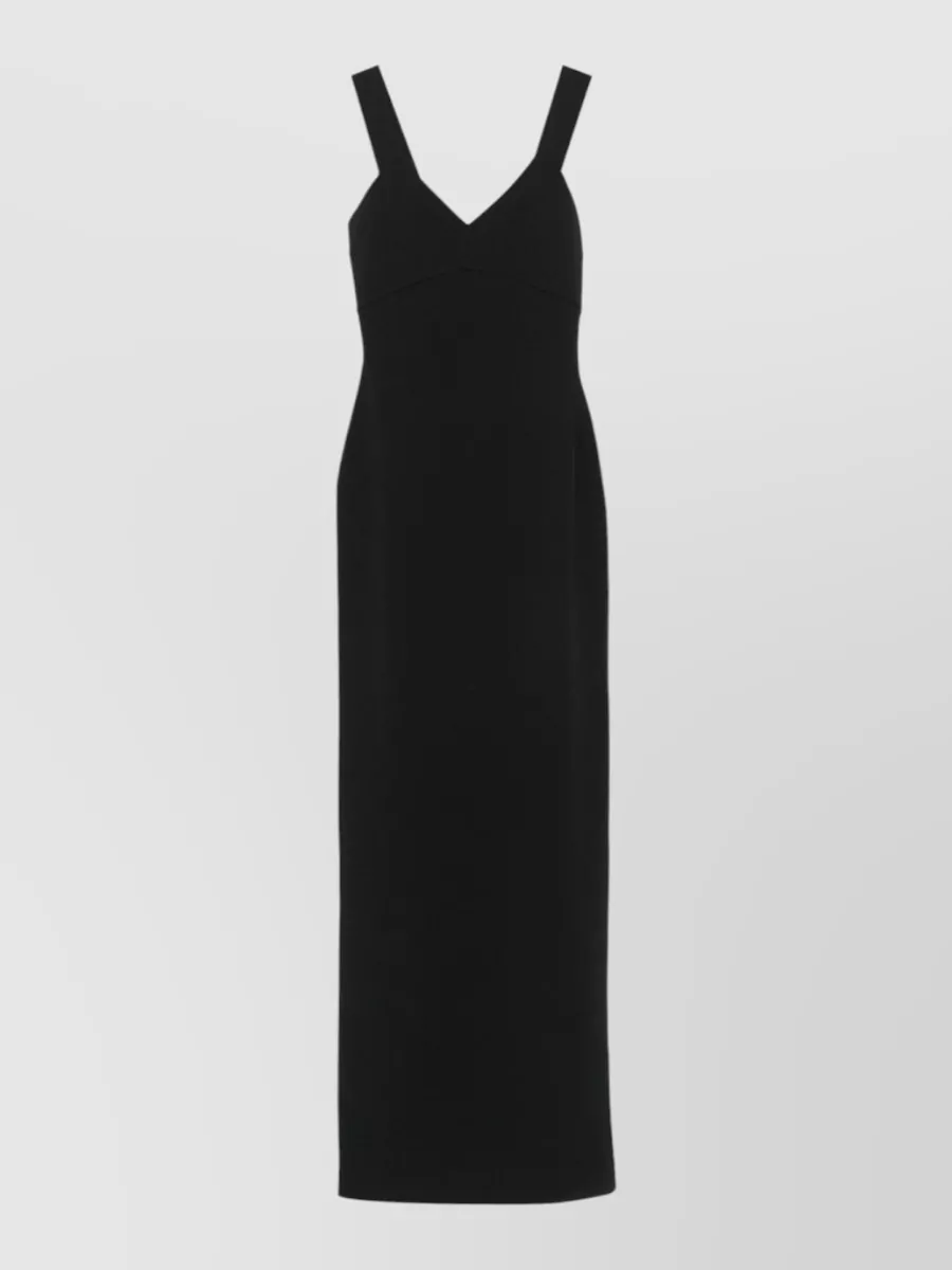 Solace London Polyester sleeveless v-neck maxi gown