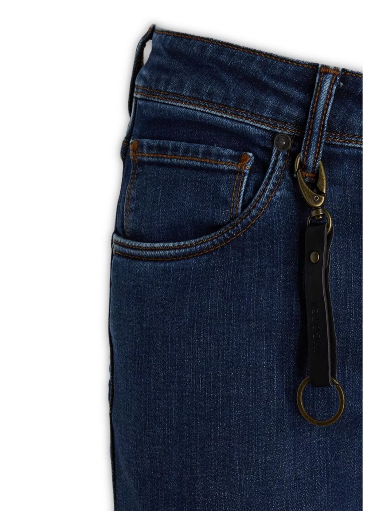Incotex Denim Trousers With Belt Loops In Blue