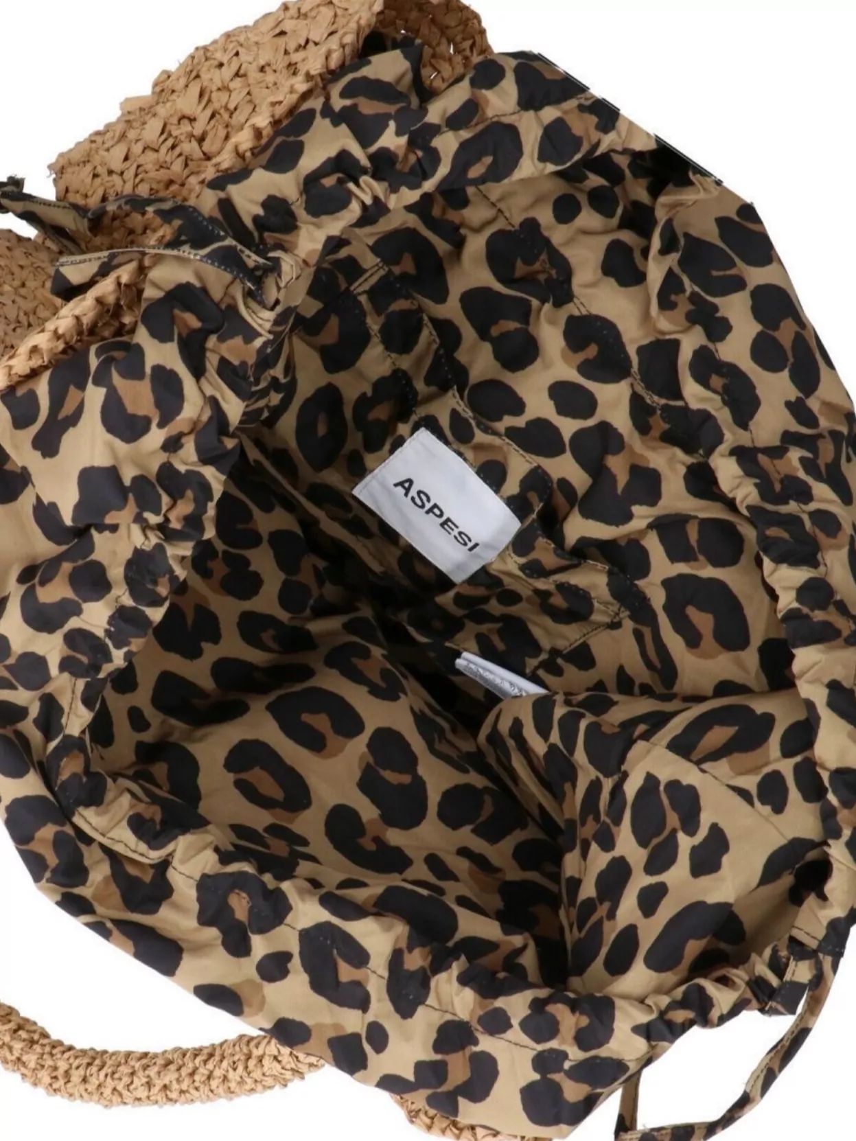 Aspesi Textured Weave Tote Bag