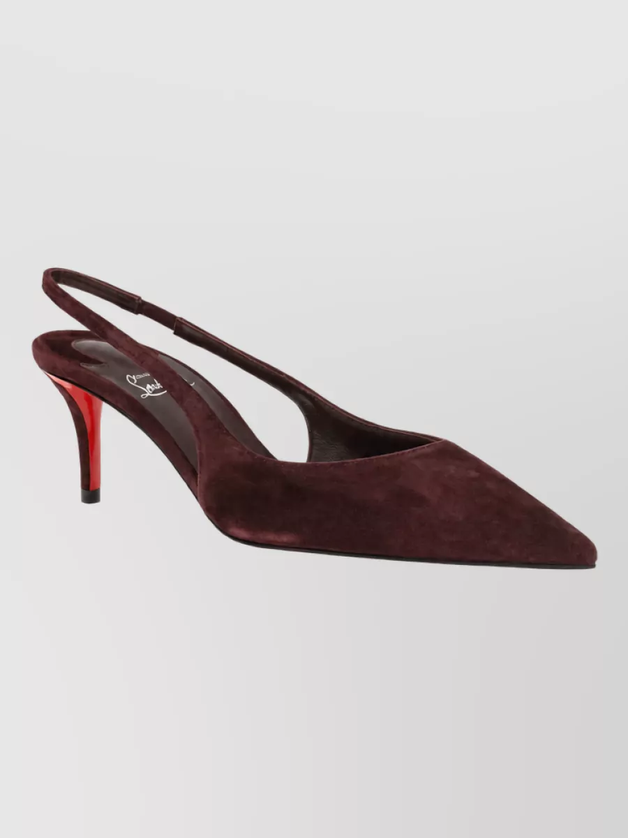 Christian Louboutin Suede Slingback Mules