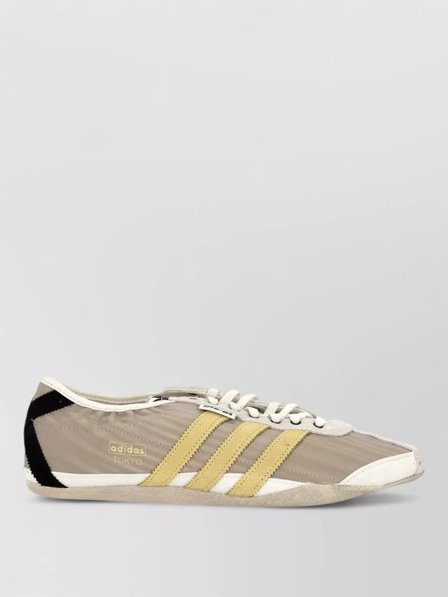 Adidas Leather Paneled Low-Top Sneakers