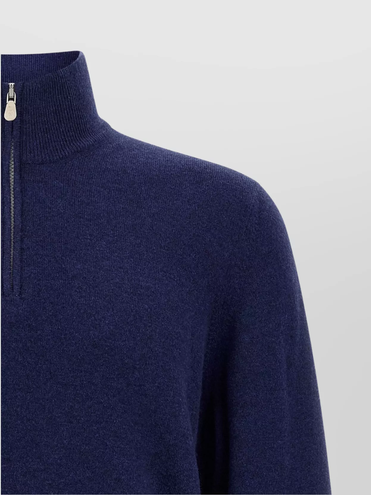 Brunello Cucinelli Half-Zip High Collar Sweater