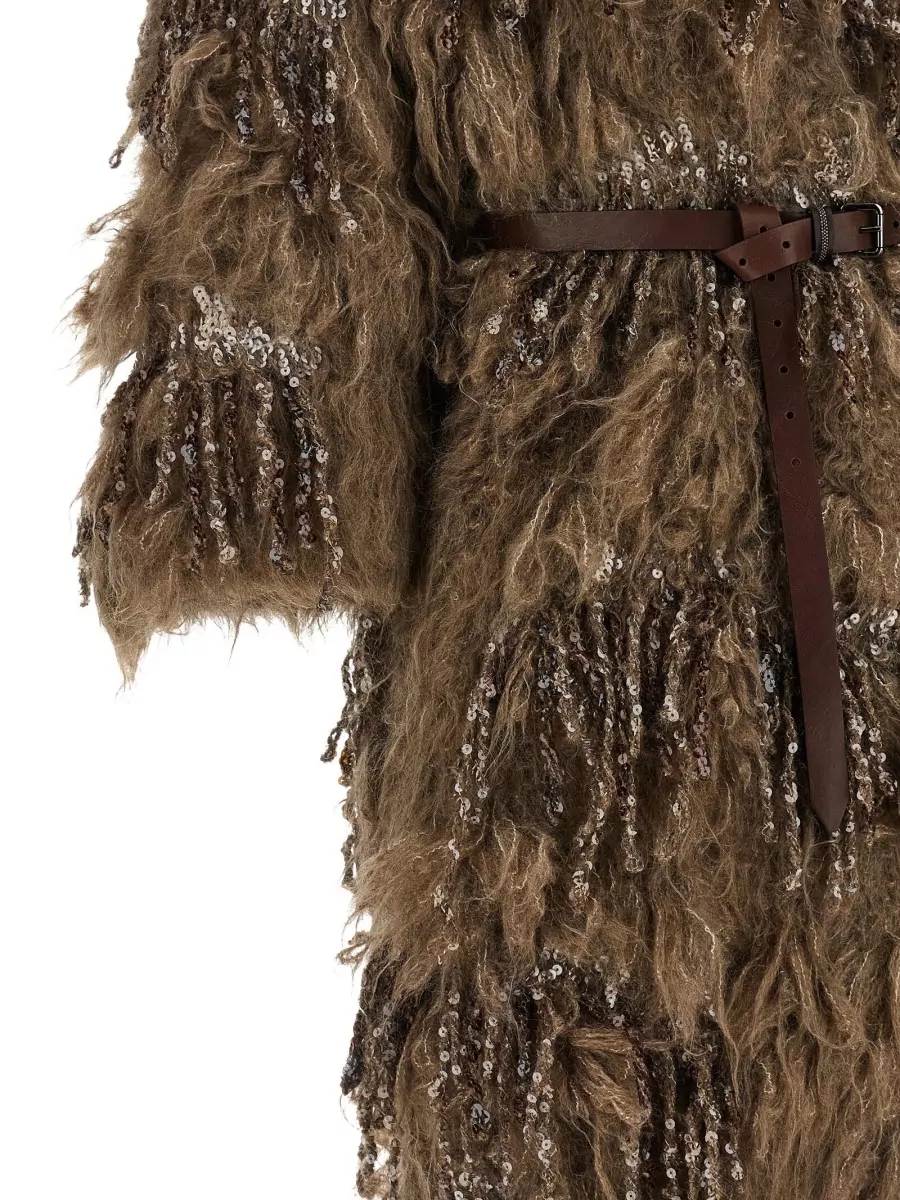 Brunello Cucinelli Mohair Wool Long Cardigan