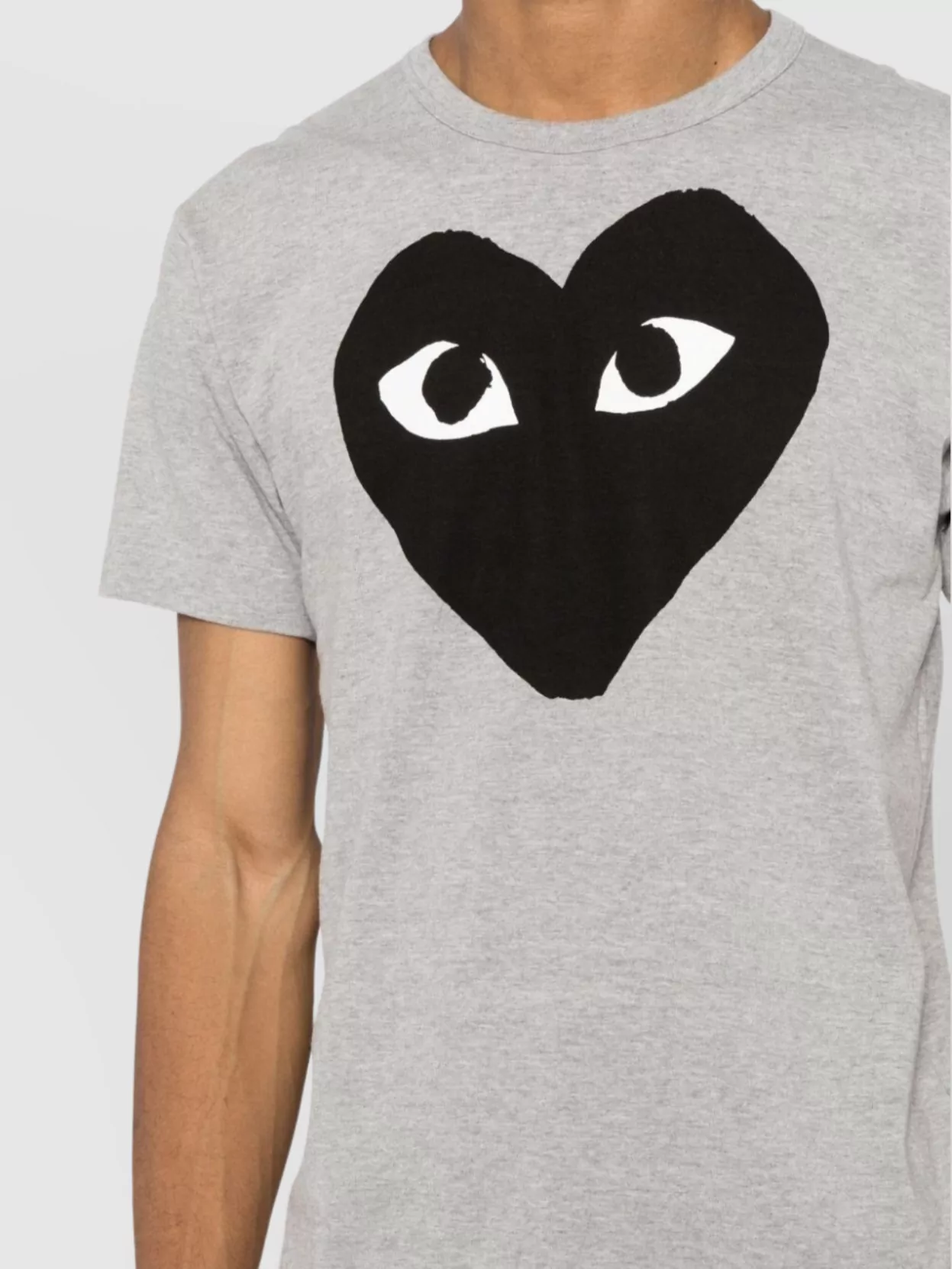 Comme Des Garçons Heart Logo Crew Neck T-Shirt
