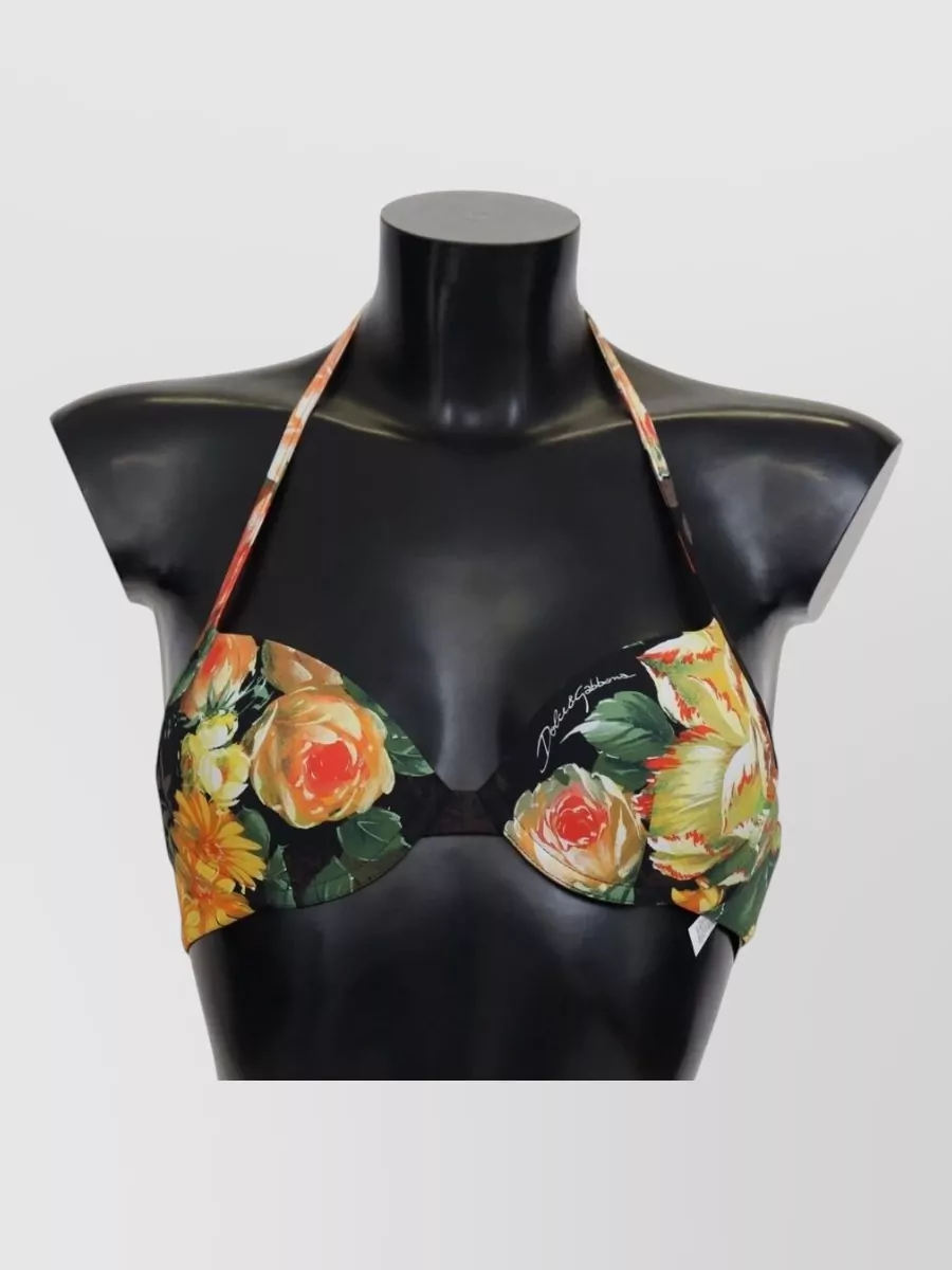 Dolce&Gabbana Silk Heart Print Soft Cup Bra