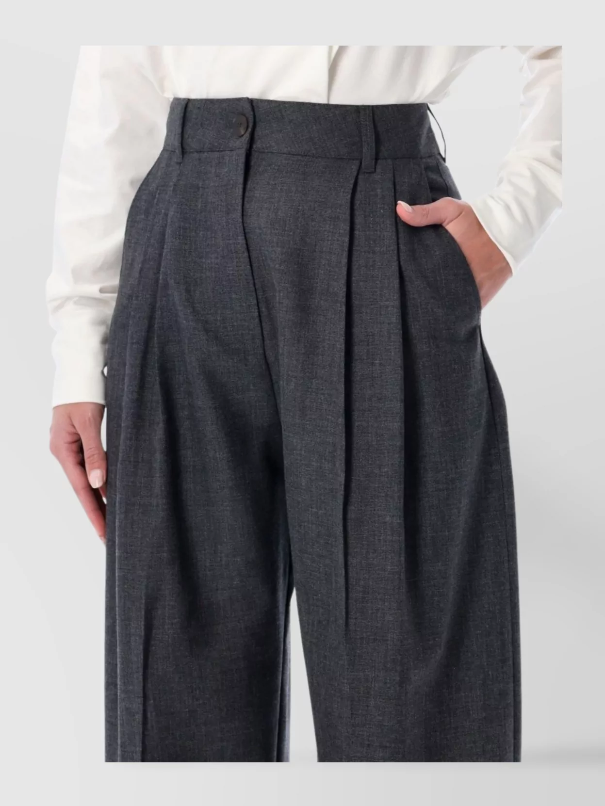Studio Nicholson Pleated Trousers With Pockets And Loops