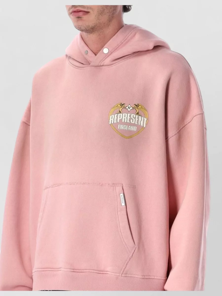 Represent Printed Relaxed-Fit Hoodie