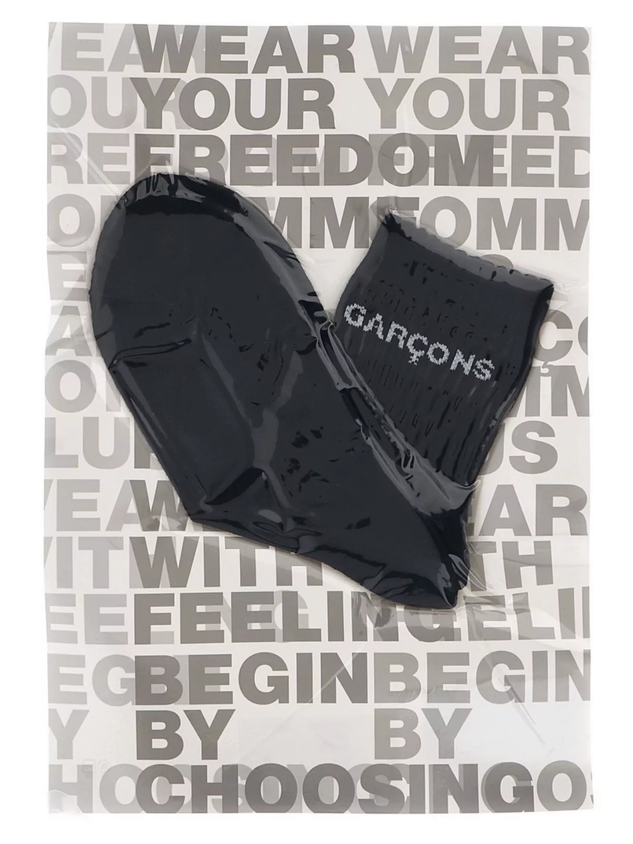 Comme Des Garçons Signature Ankle Socks Ribbed Cuffs