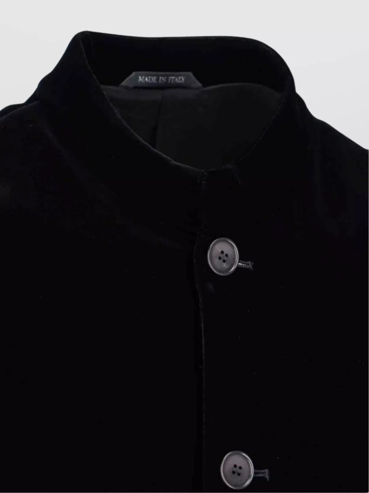 Giorgio Armani Velvet Texture Front Pockets Long Sleeves