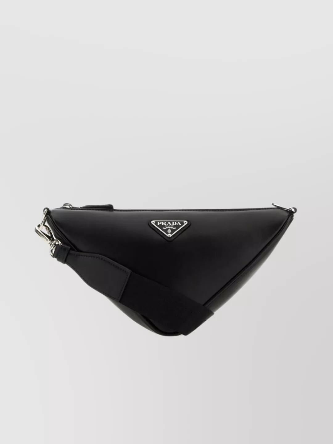 Shop Prada Triangle Crossbody Bag In Smooth Leather