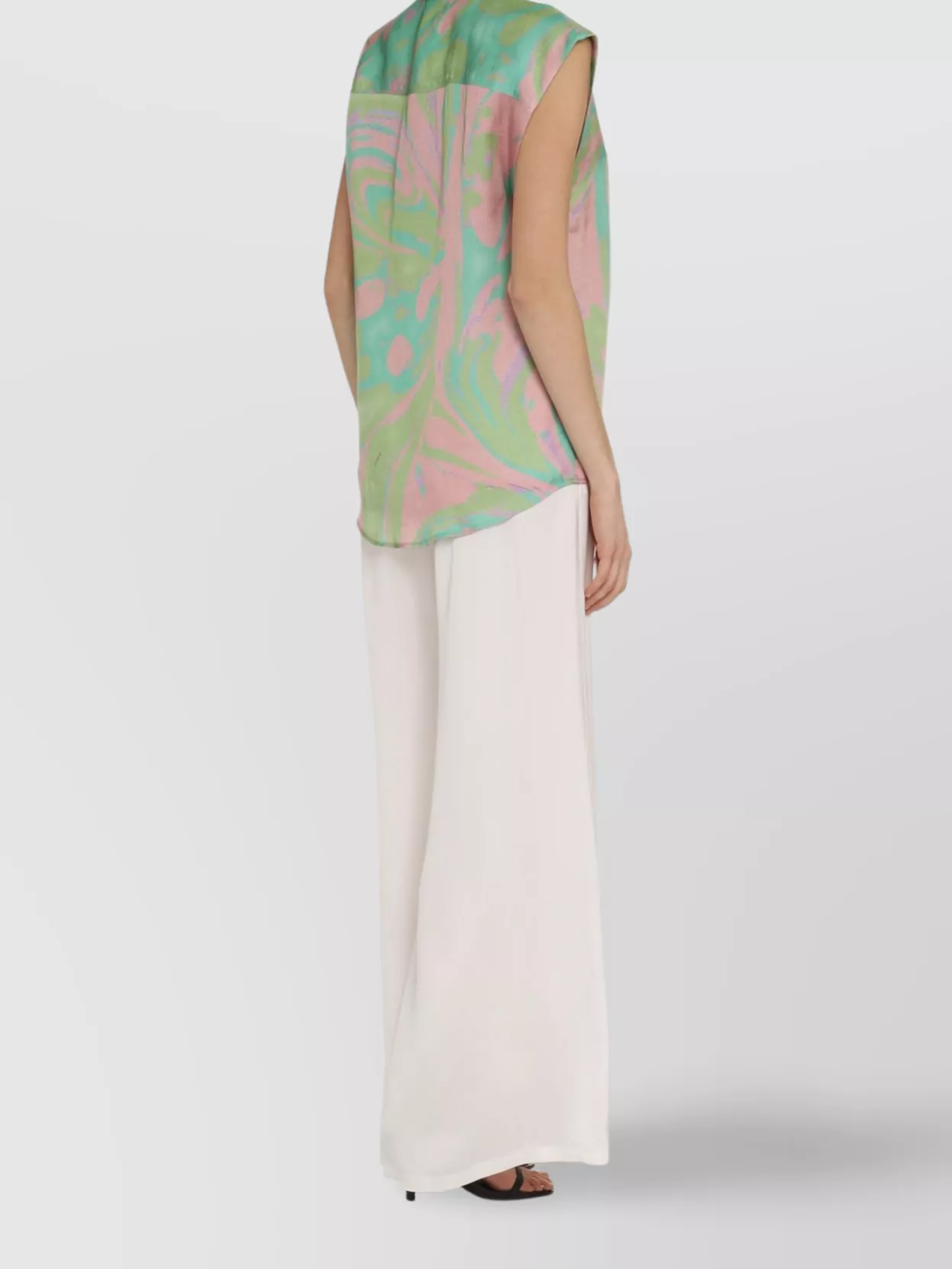 Pinko Abstract Pattern Viscose Shirt