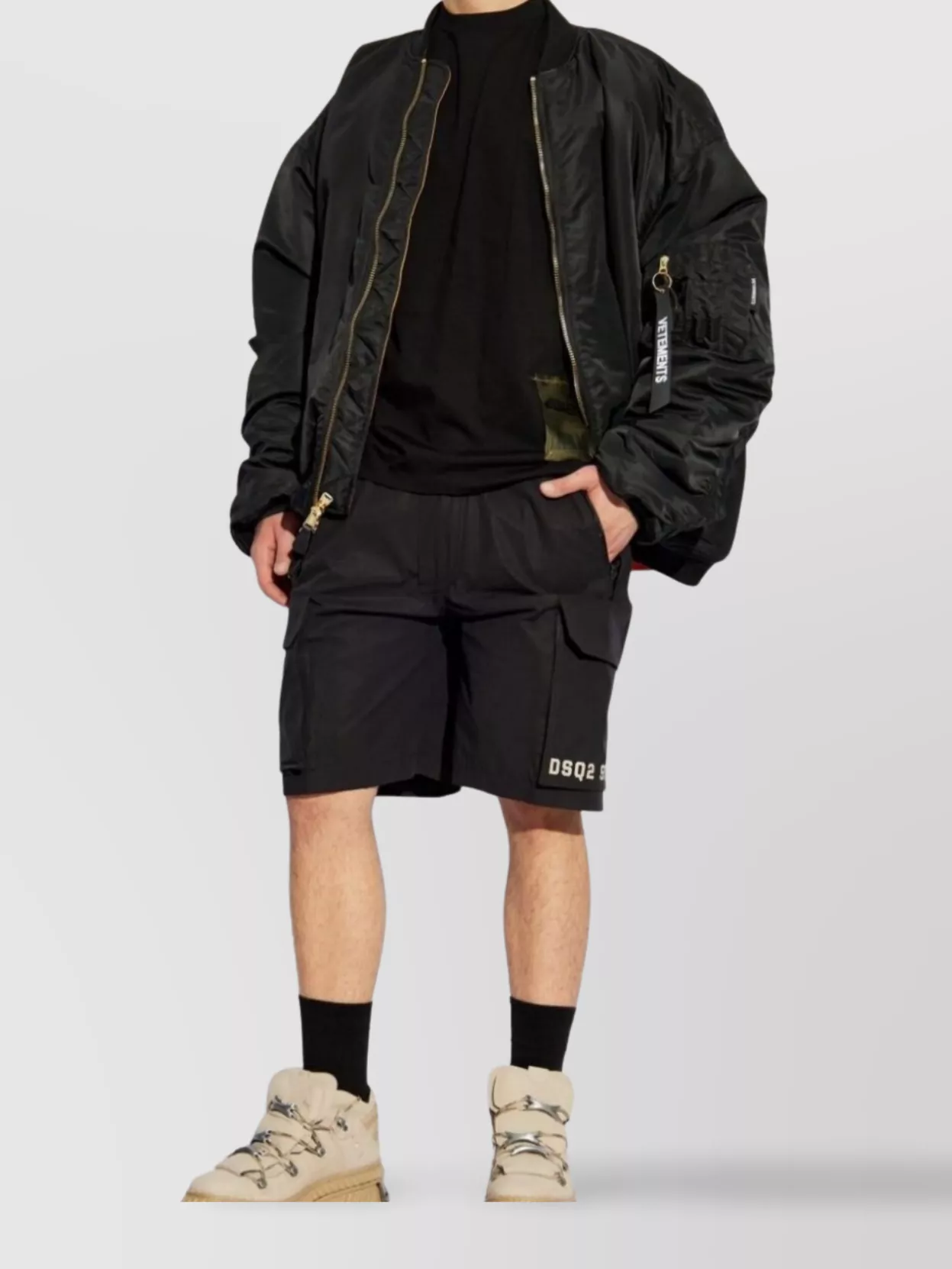 Dsquared2 Cargo Style Shorts Elastic Waistband