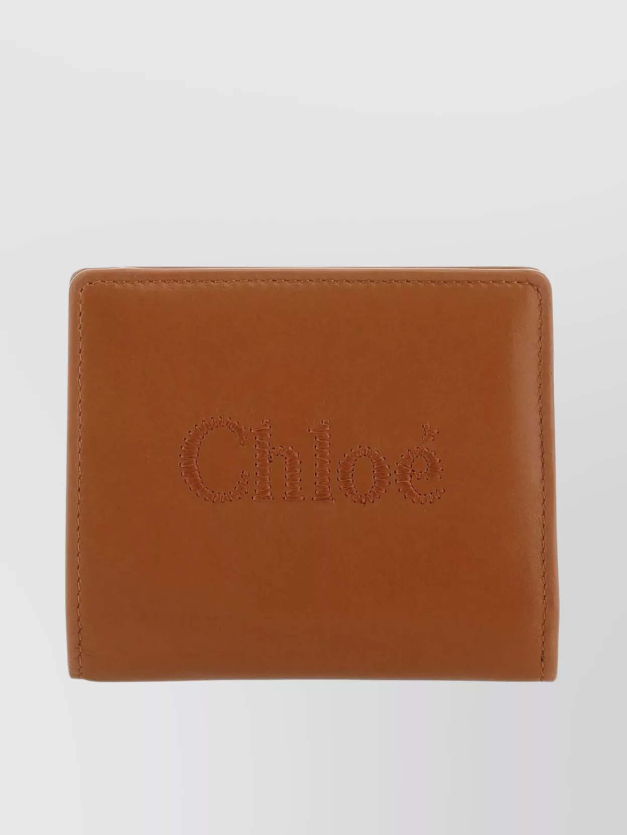 Shop Chloé Sense Pebble Calf Leather Wallet