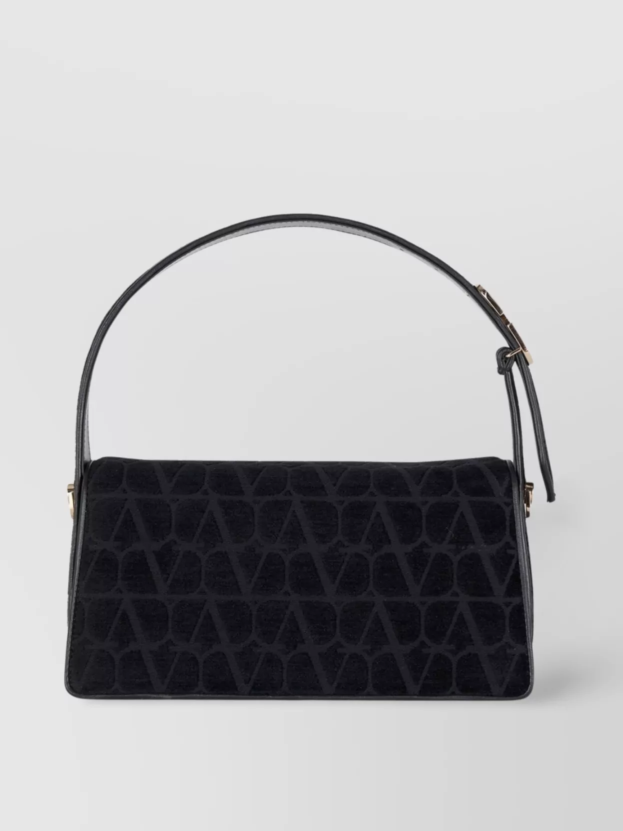 Shop Valentino Shoulder Bags With Adjustable Strap And Gold-tone Hardware In Black