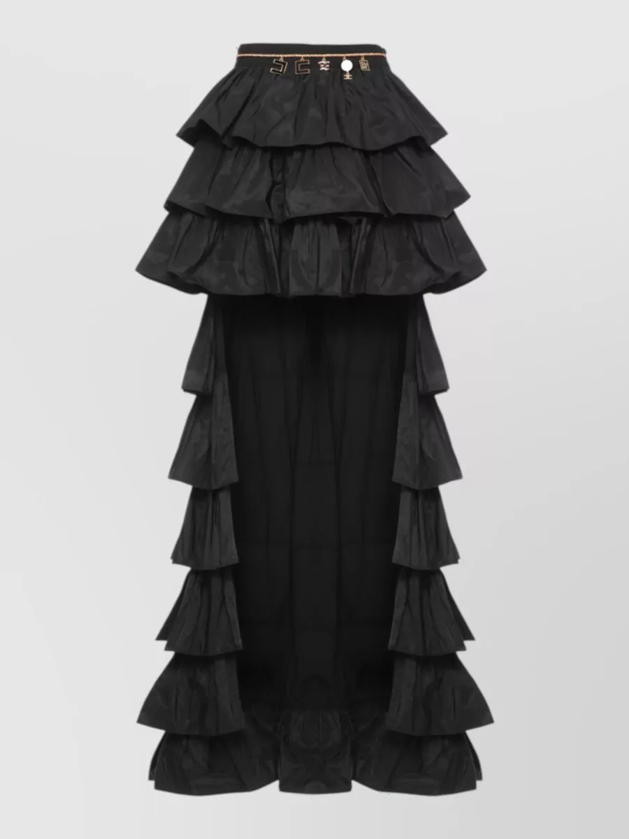 Elisabetta Franchi ruffled maxi skirt