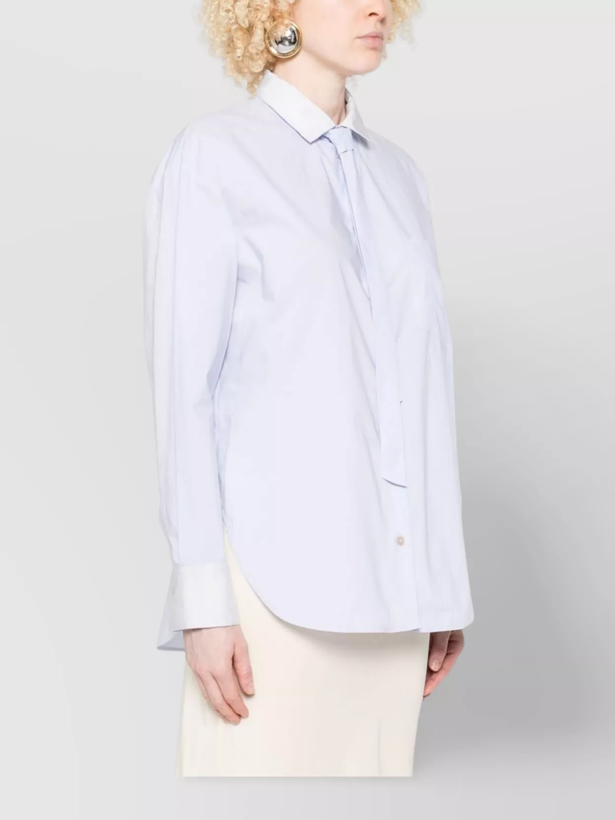 Forte Forte Long Sleeve Top Tie Neck