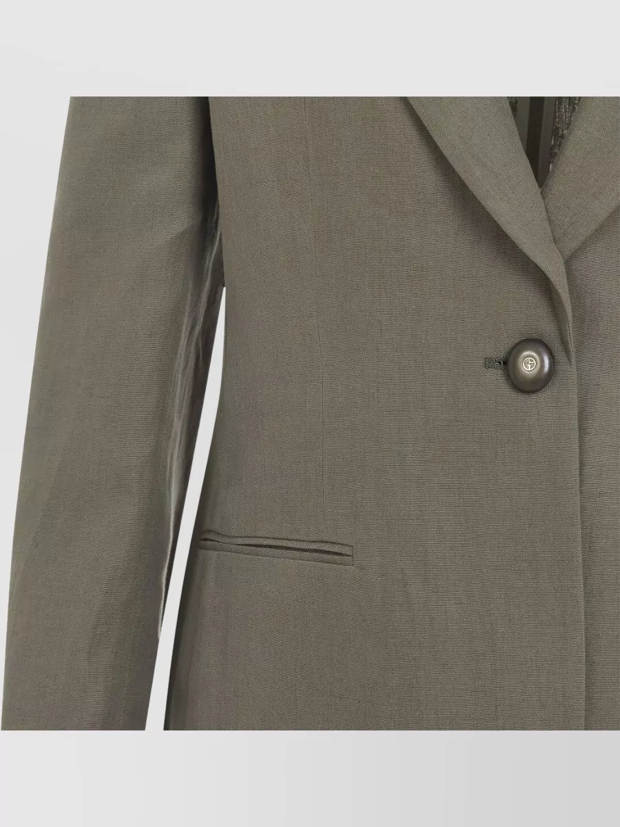 Giorgio Armani Tailored Blazer Jacket Back Vent Notched Lapel