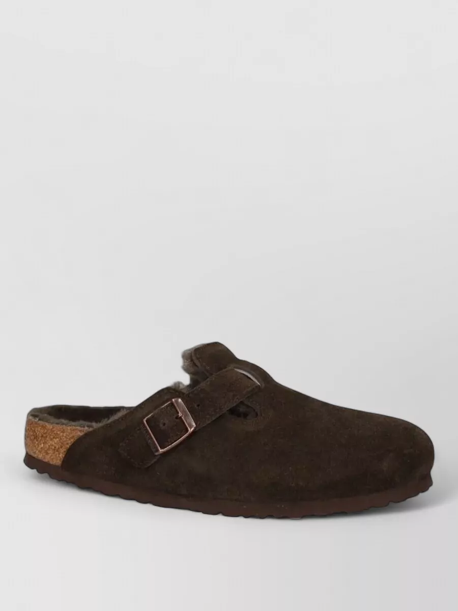 Birkenstock shearling slippers