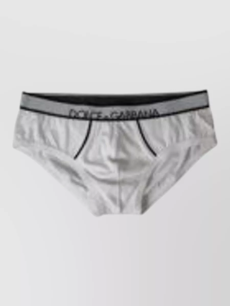 Dolce&Gabbana Silk satin mid rise underwear shorts
