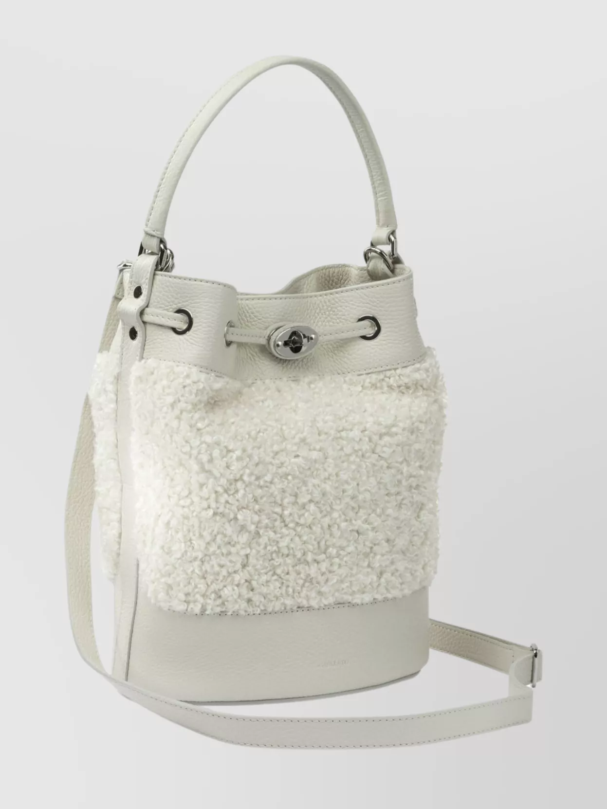 Zanellato Monda Dolly Textured Fabric Bucket Bag