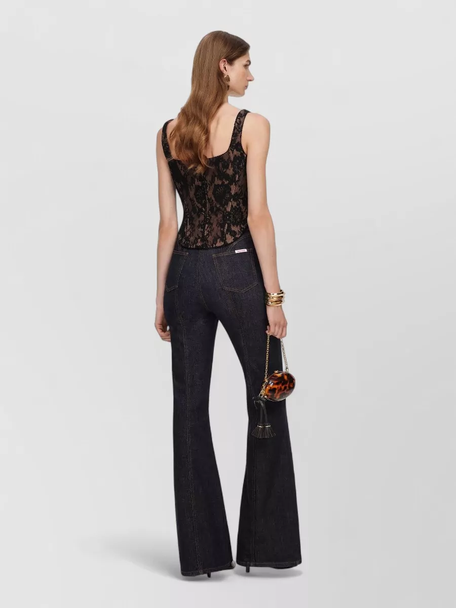 Self-Portrait Sleeveless Lace Corset Top