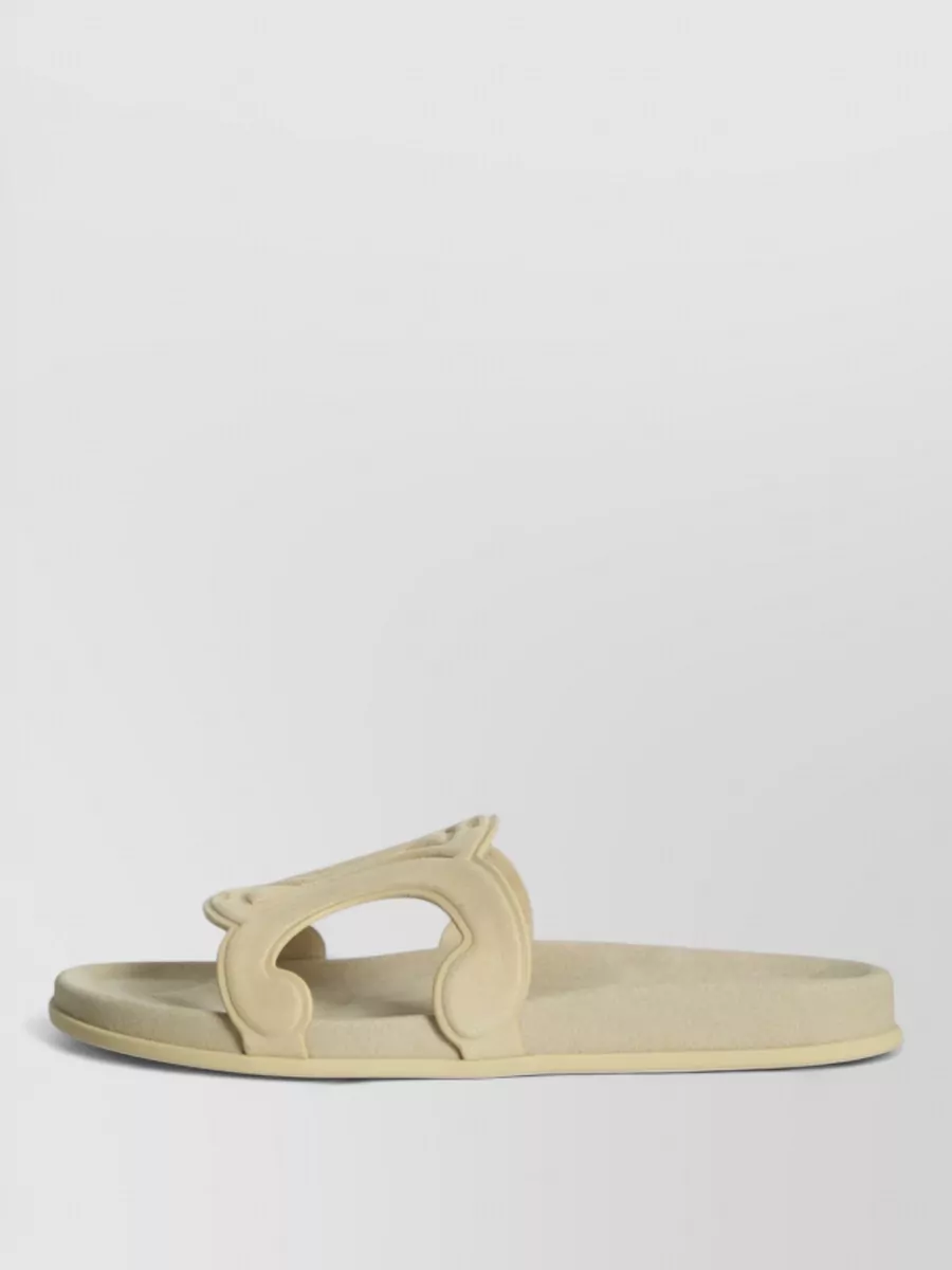 Celine Leather Slide Sandals