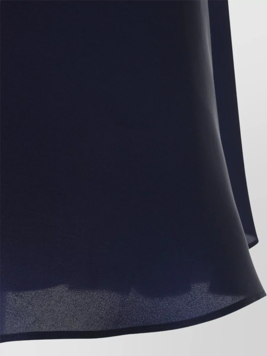 Alberta Ferretti Triple Organza Midi Dress Flared Skirt