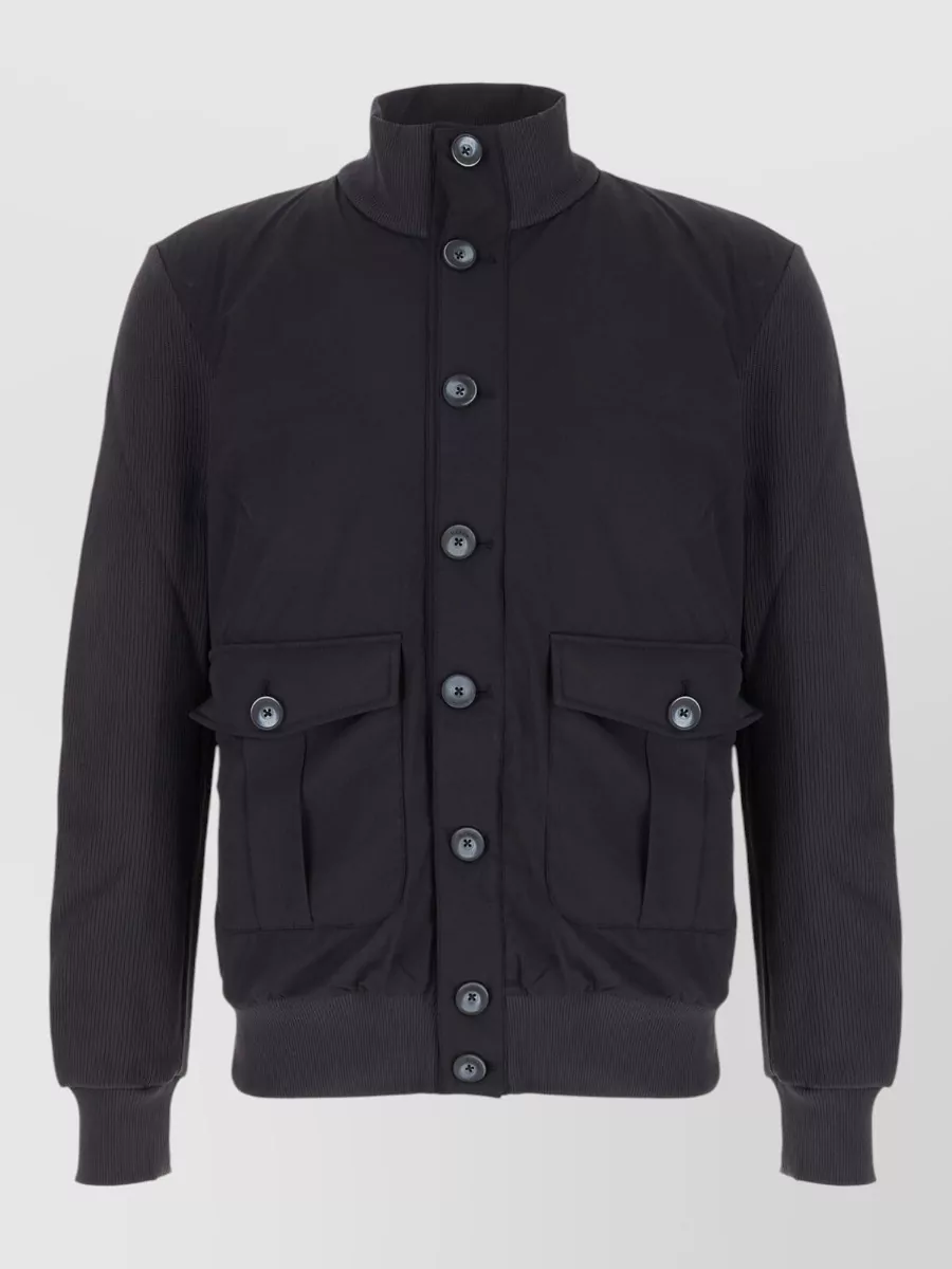 Herno cotton padded single breasted coat