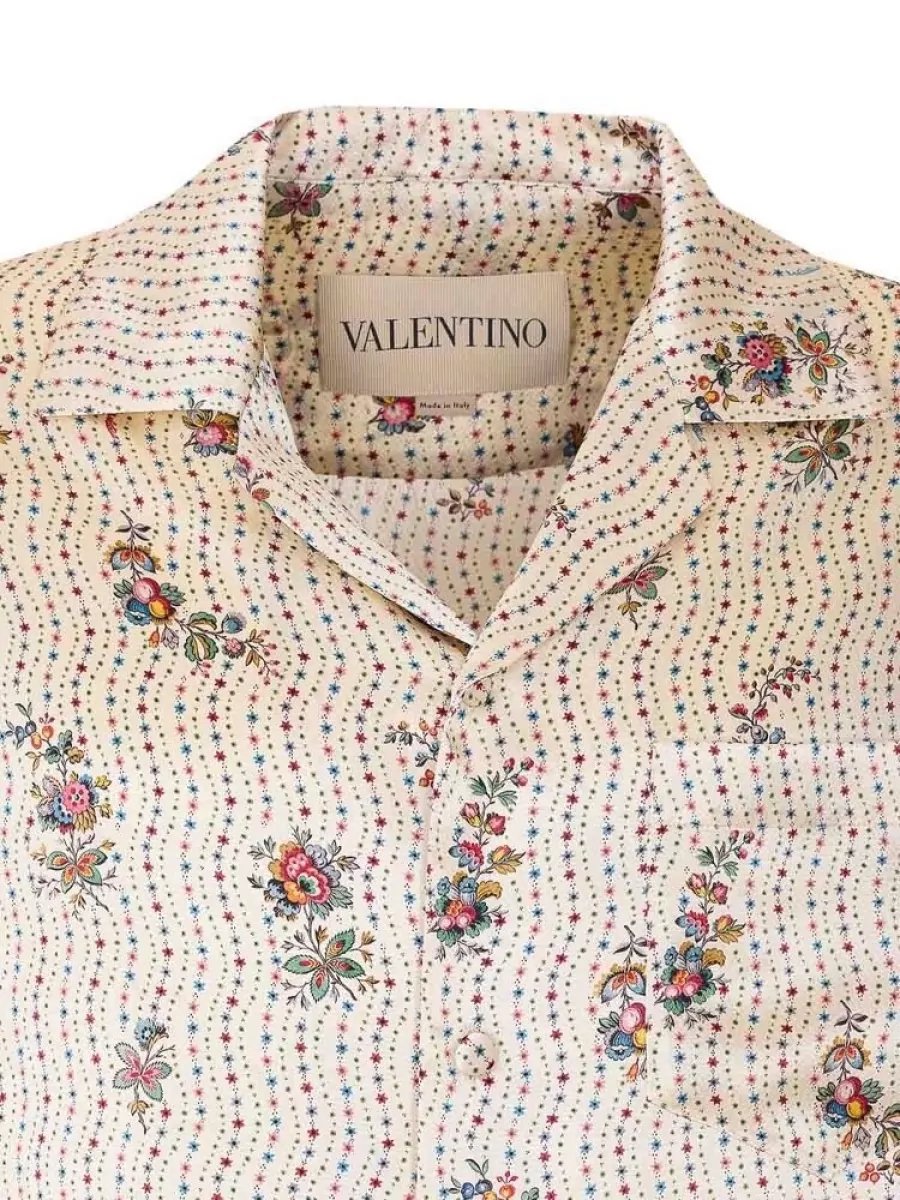 Valentino Garavani Silk Floral Print Shirt